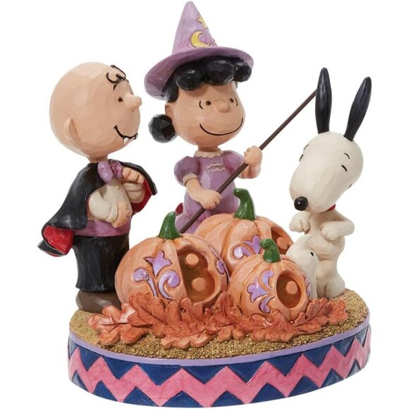 Enesco Peanuts by Jim Shore Peanuts The Gang Dressed for Halloween Figurine, 5.5 - Picture 6 of 8